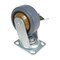 Vestil Rubber Swivel With Brake Caster 5 In. Diameter x 2 In. Width 661 Lb. Capacity Dark Gray/Gold CST-KSM-5X2MR-SWB - alternate 2